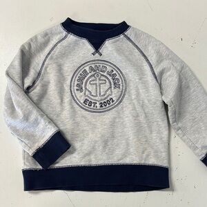 Janie and Jack Lakeshore Getaway Nautical Crewneck Sweatshirt Anchor 4